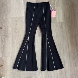 NWT Black Flared Pants with White Stripes, Victor Glemaud for Target